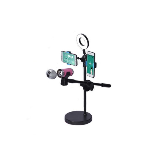 RINGLIGHT STAND WITH PHONE HOLDER ZM-34B 10"